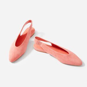 EVERLANE  THE V Sling Back In Coral.pink Size 10.5